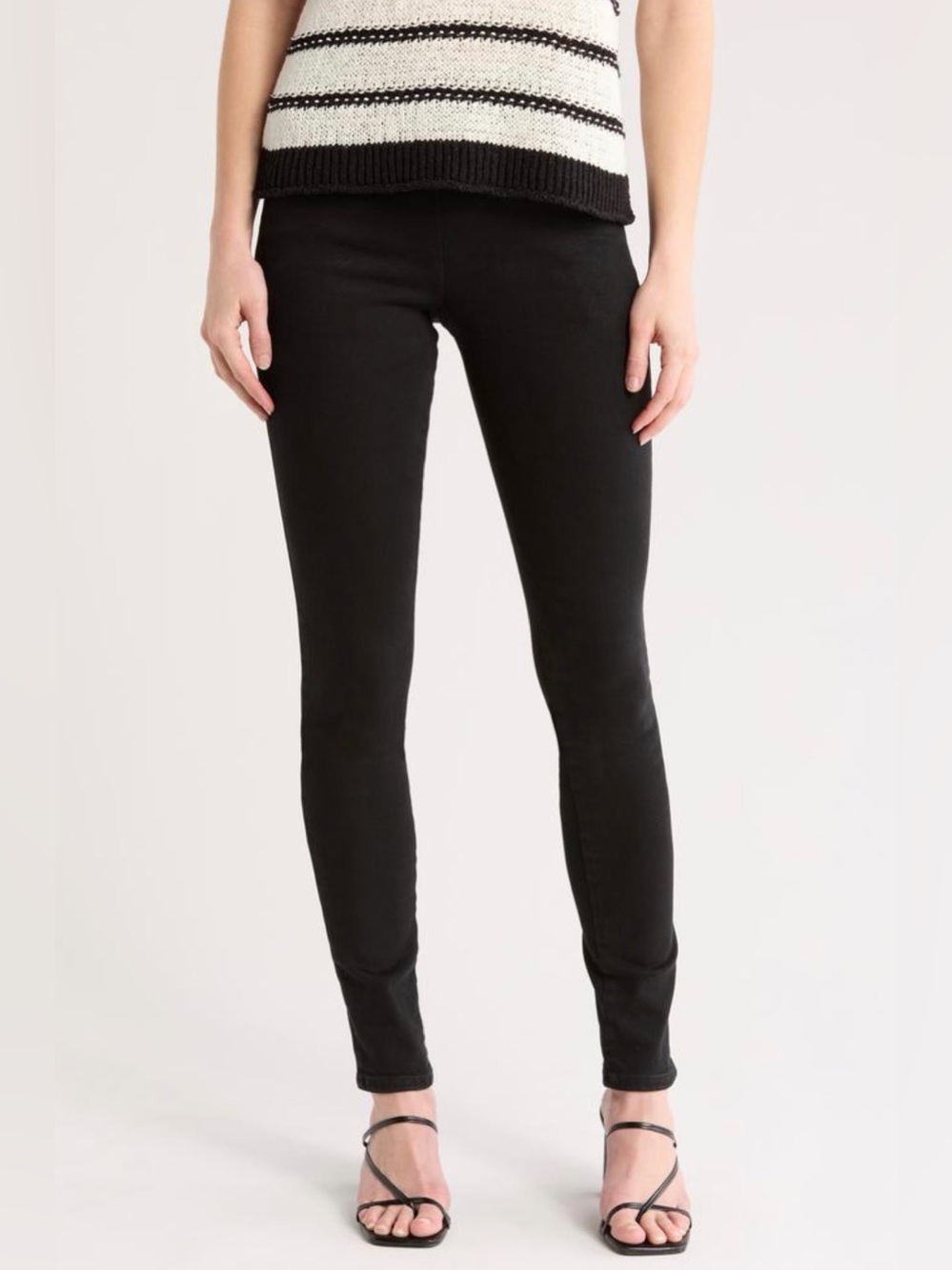 NWT FRAME The Jetset Skinny Pants in Noir Black Size S